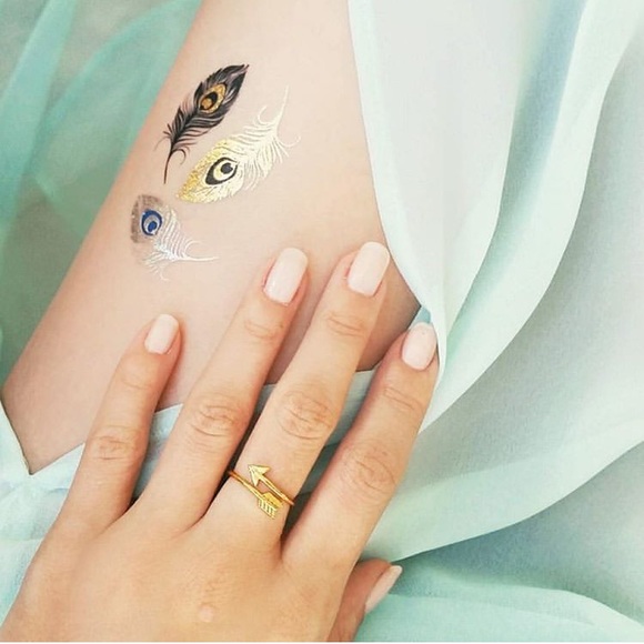 🆕 BOHO GOLD ADJUSTABLE ARROW RING - Picture 2 of 4